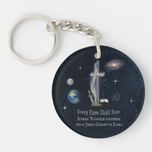 Every knee shall bow key ring