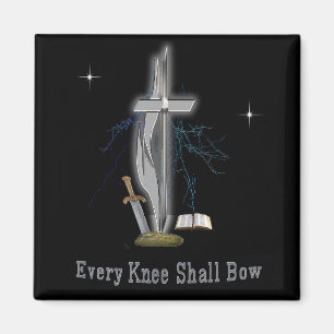 Every knee shall bow magnet