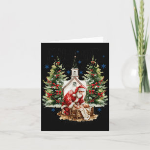 Every Knee Shall Bow Nativity Scene Religious Chri Card