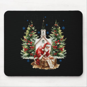 Every Knee Shall Bow Nativity Scene Religious Chri Mouse Pad