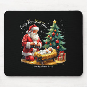 Every Knee Shall Bow Philipans 2_10 Christmas Mouse Pad