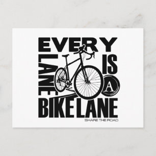 Every Lane A Bike Lane Postcard