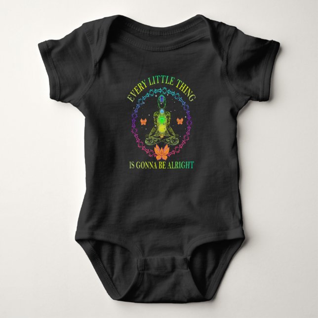 Every little thing is gonna be alright baby bodysuit (Front)