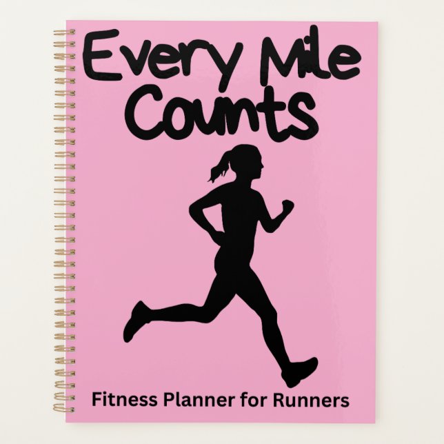  Every Mile Counts Customisable runner gifts     Planner (Front)