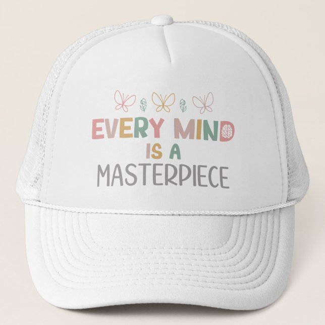   Every Minds Is A Masterpiece Autism Acceptance Trucker Hat (Front)