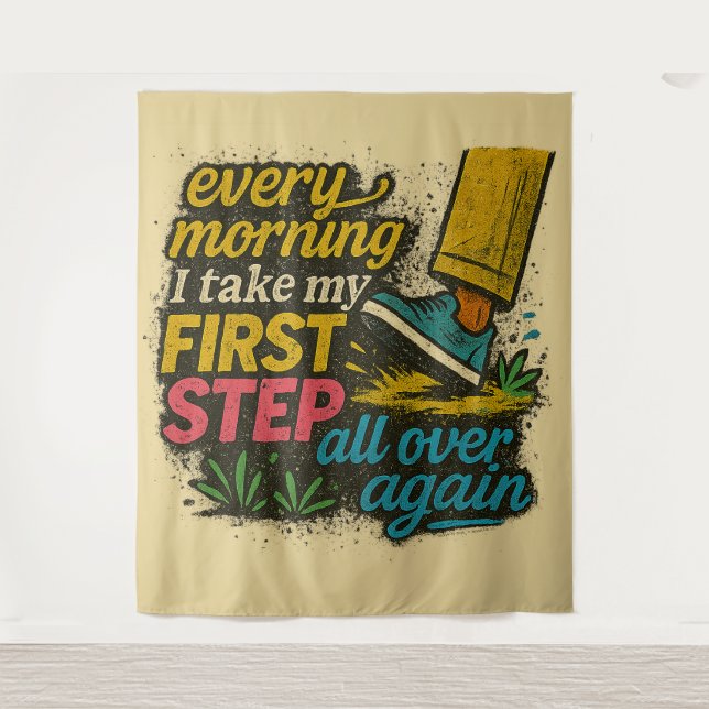 Every Morning - Medium (50" x 60") Tapestry (Front)