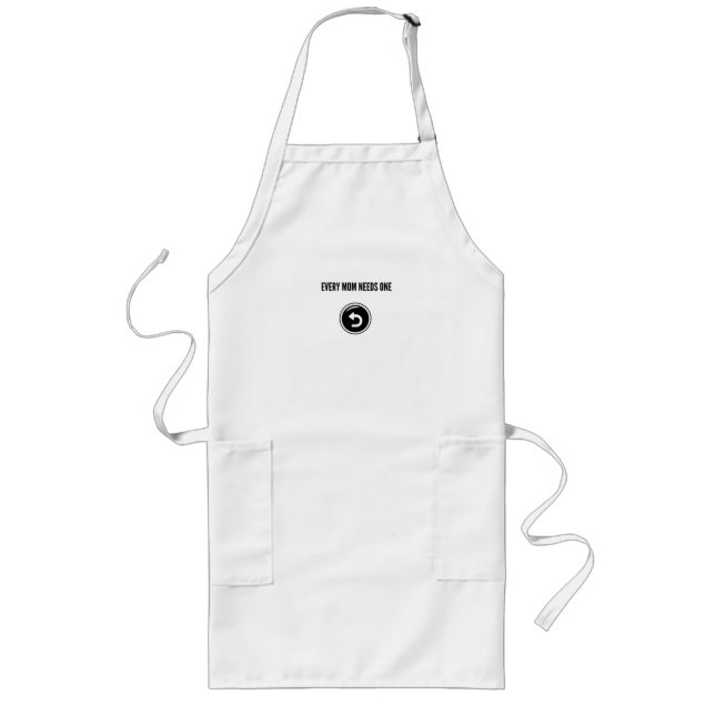 Every Mum Needs One: Undo Button Long Apron (Front)