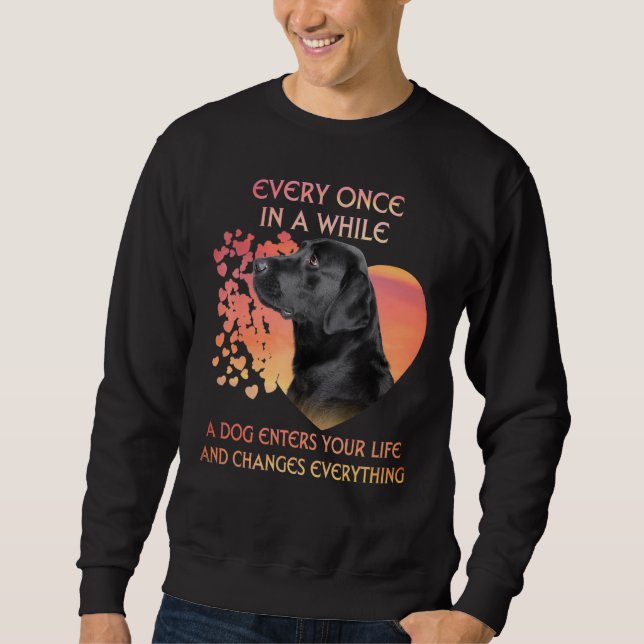 Every Once In A While A Black Labrador Enters You  Sweatshirt (Front)