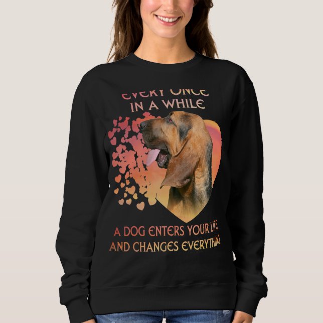 Every Once In A While A Bloodhound Enters You Life Sweatshirt (Front)