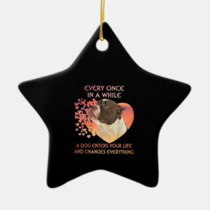 Every Once In A While A Dog Enters You Life Ceramic Ornament