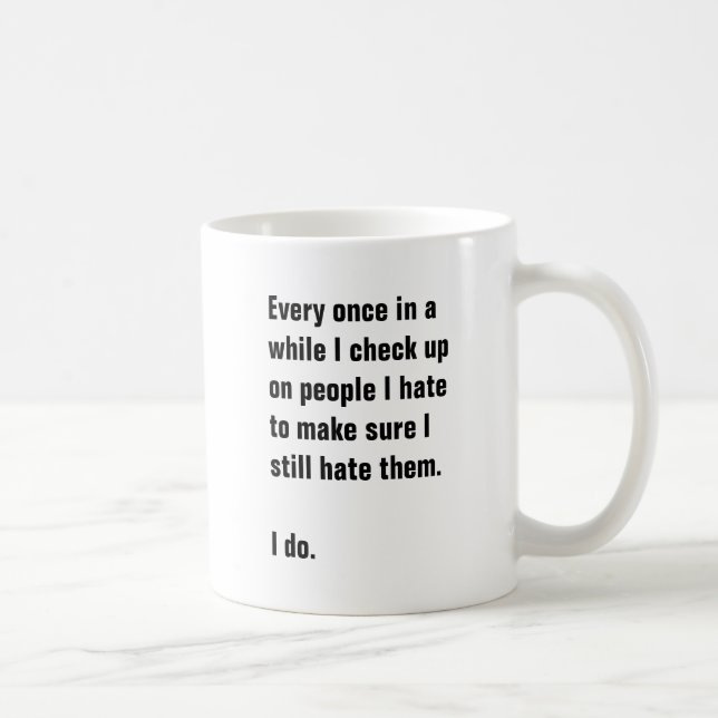 Every once in a while I check up on people I hate Coffee Mug (Right)