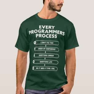 Every Programmers Process  Funny Programming T-Shirt