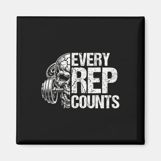 Every Rep Counts Weightlifter Bodybuilding Bodybui Magnet (Front)