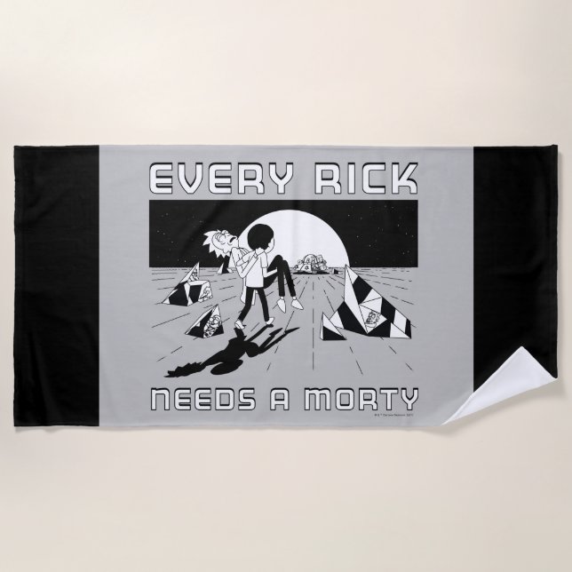Every Rick Needs A Morty Beach Towel (Front)