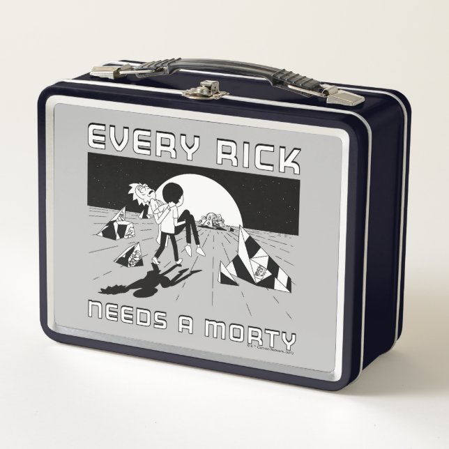 Every Rick Needs A Morty Metal Lunch Box (Front)