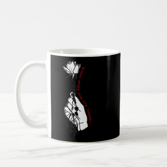 Every Rose Has Its Thorn Coffee Mug (Left)
