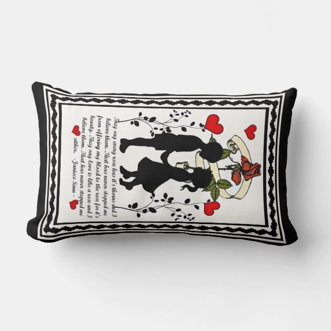 Every Rose Has It's Thorns Lumbar Cushion (Front)
