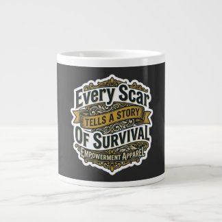 Every Scar Tells A Story Of Survival Large Coffee Mug