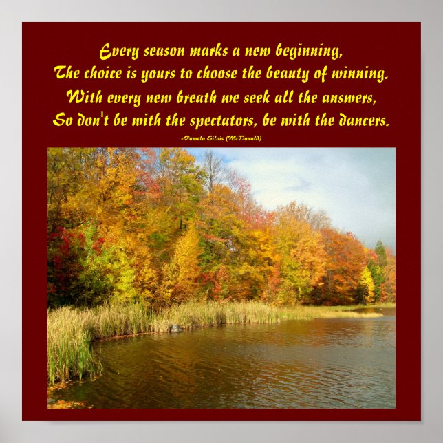 Every season marks a new...Poem Poster (Front)