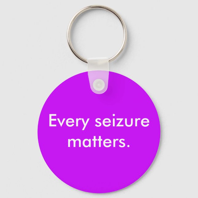 Every seizure matters key ring (Front)