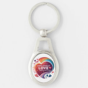 Every Shade of Love Key Ring
