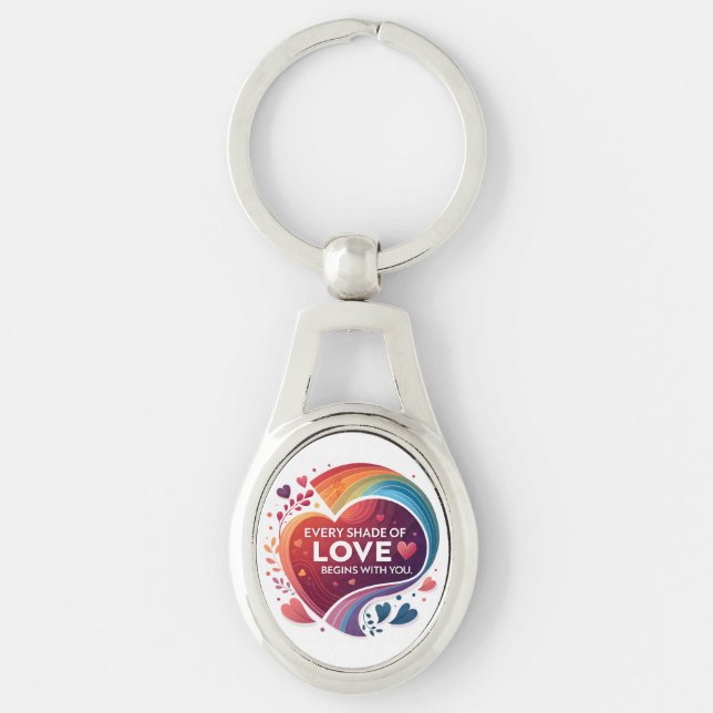 Every Shade of Love Key Ring (Front)