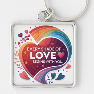 Every Shade of Love Key Ring