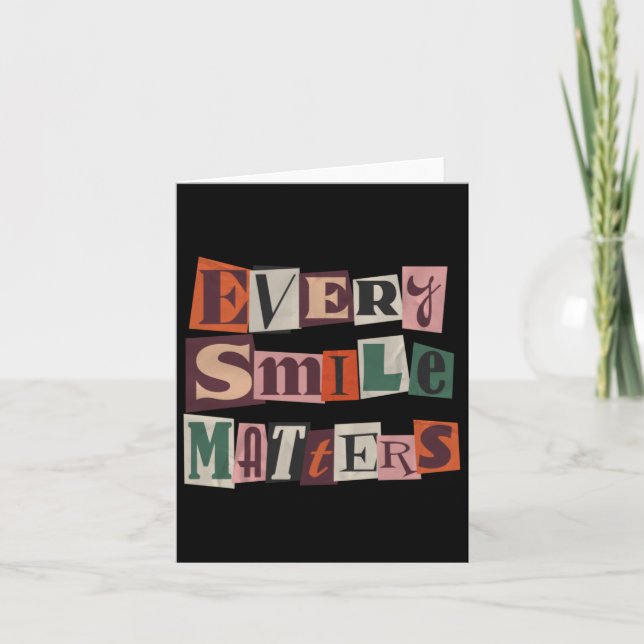Every Smile S Sticker  Card (Front)
