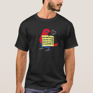 Every Snack Meal or Bite I Female Eclectus Parrot T-Shirt