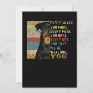 Every snack you make every meal you bake holiday card