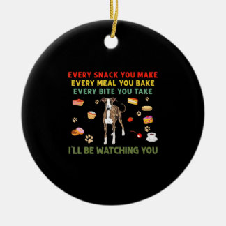 Every snack you make every meal you bake italian g ceramic ornament