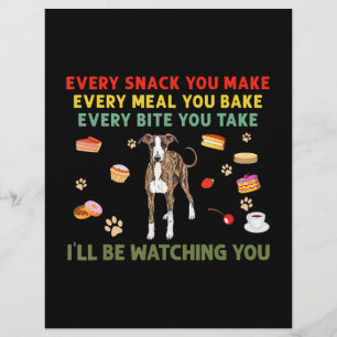Every snack you make every meal you bake italian g custom letterhead