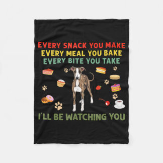 Every snack you make every meal you bake italian g fleece blanket