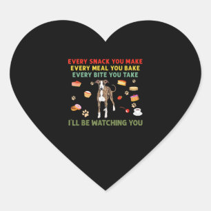 Every snack you make every meal you bake italian g heart sticker