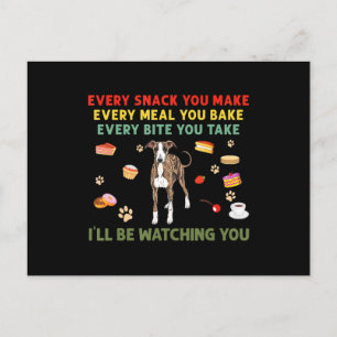 Every snack you make every meal you bake italian g holiday postcard