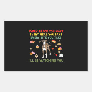 Every snack you make every meal you bake italian g rectangular sticker