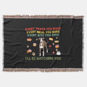 Every snack you make every meal you bake italian g throw blanket
