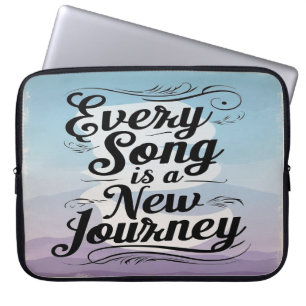 Every Song Is A New Journey Laptop Sleeve
