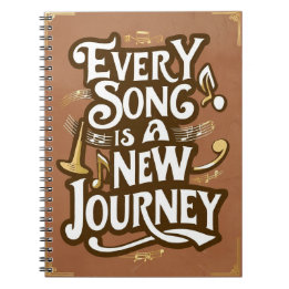 Every Song Is A New Journey Notebook