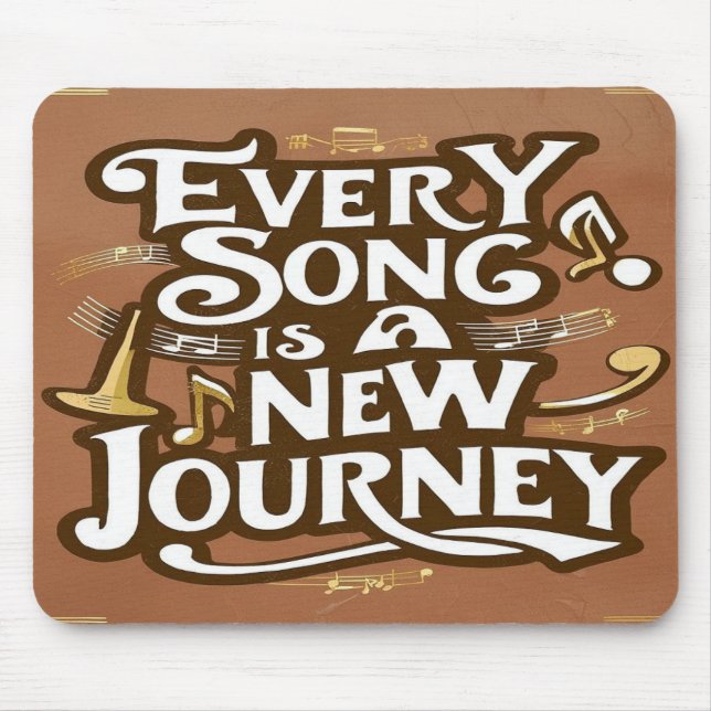 Every Song Is A New Journey option 2 Mouse Pad (Front)