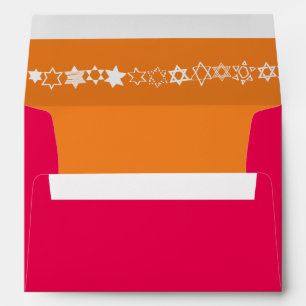 EVERY STAR IS UNIQUE Bar Bat Mitzvah Invitation Envelopes