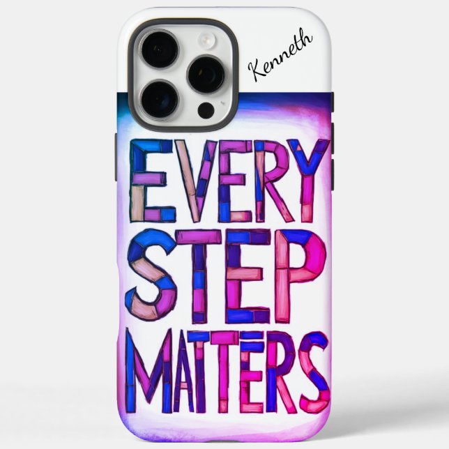 Every step matters in vibrant art.  Case-Mate iPhone case (Back)