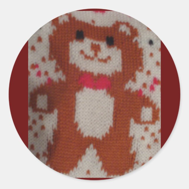 Every Stitch of Your Love Classic Round Sticker (Front)