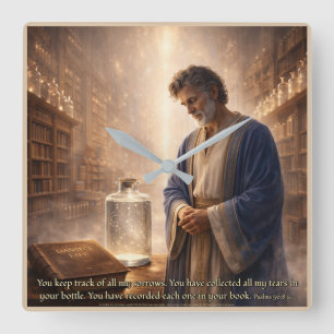 Every Tear Remembered Square Wall Clock