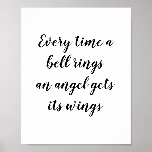 Every Time a Bell Rings Angel Gets its Wings  Poster (Front)