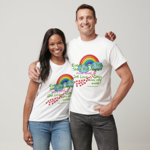 Every time You see A Rainbow Basic Dark T-Shirt