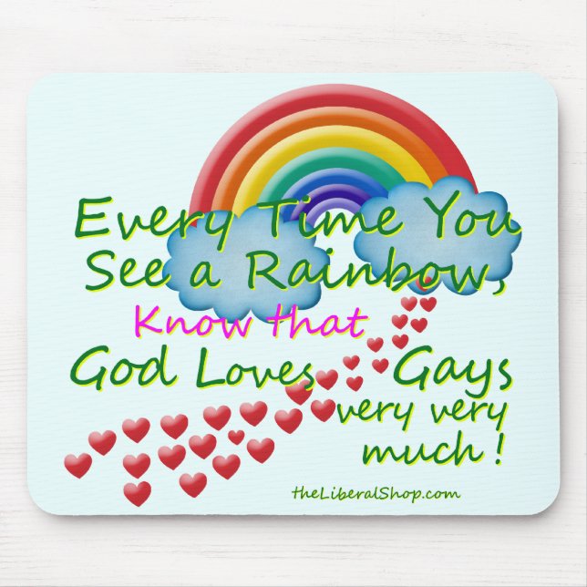 Every Time You See a Rainbow Mouse Pads (Front)