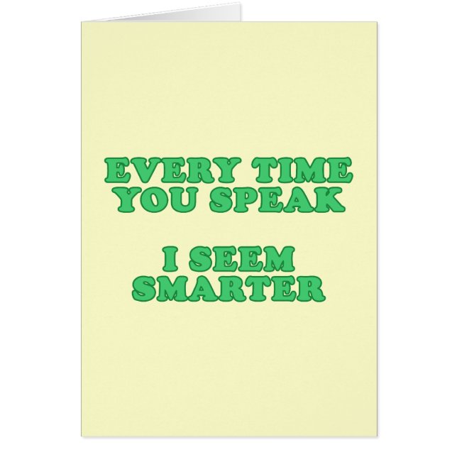 Every Time You Speak (Front)