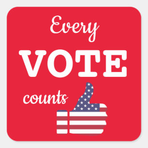 Every Vote Counts Custom Size Sticker