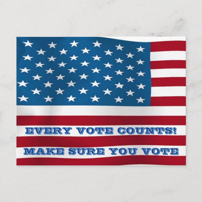 Every Vote Counts - Postcard (Front)